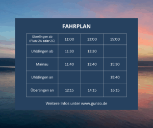 Nachsaison Fahrplan